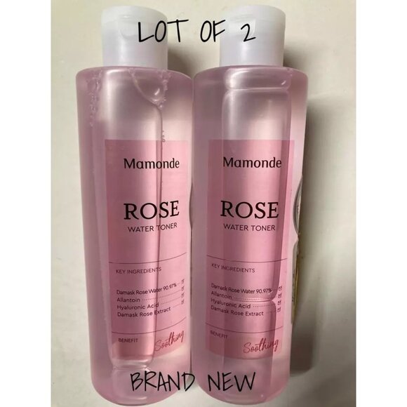 Mamonde Rose Water Toner  250ml Moisturizing Skin Care X 2 New - Picture 1 of 3